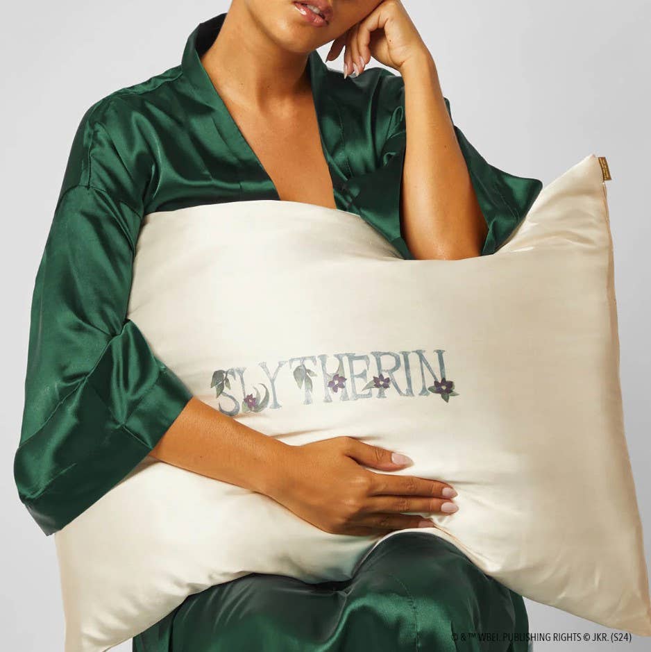 Harry Potter x Kitsch Satin Pillowcase King - Slytherin