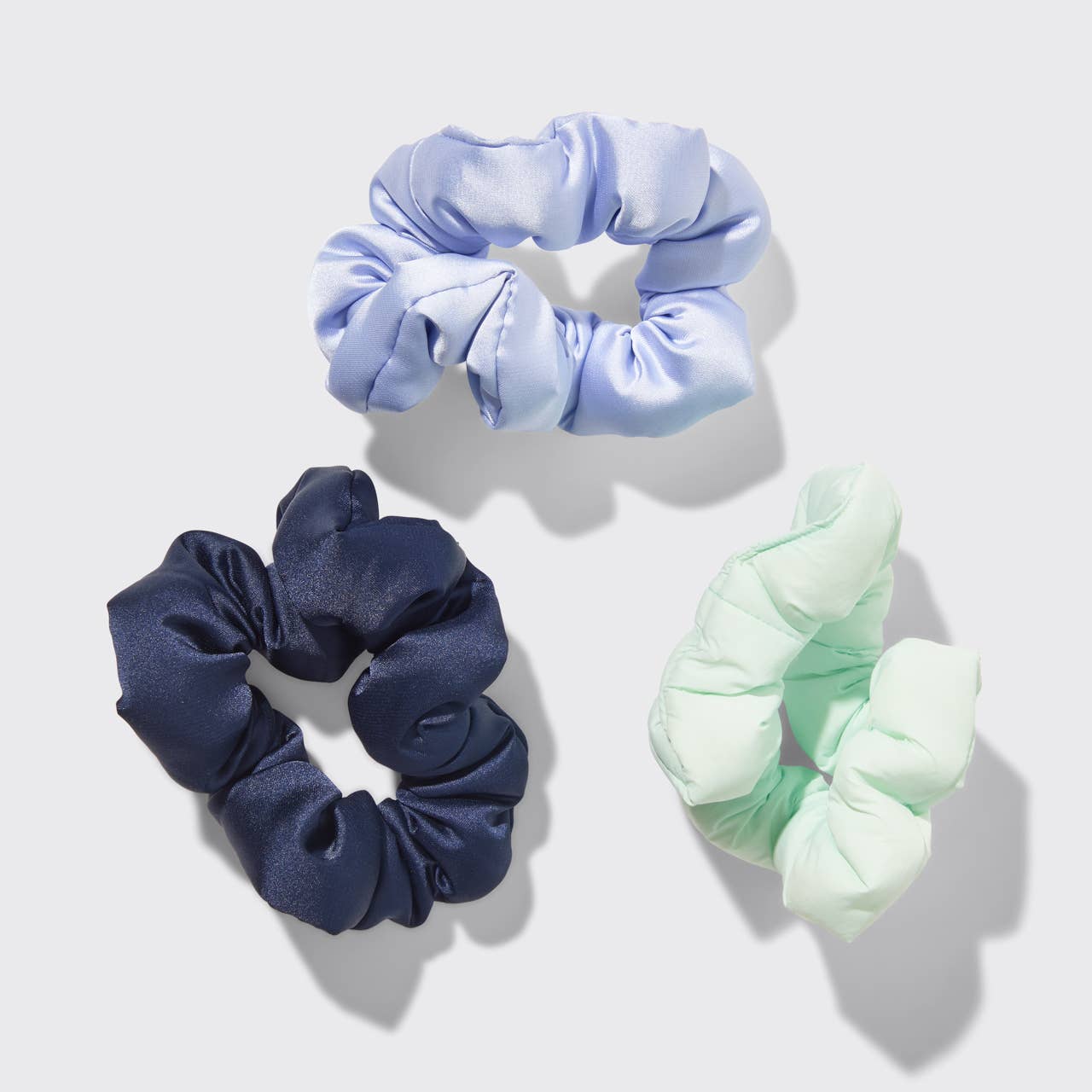 Cloud Scrunchies 3pc Set - Garden Bouquet