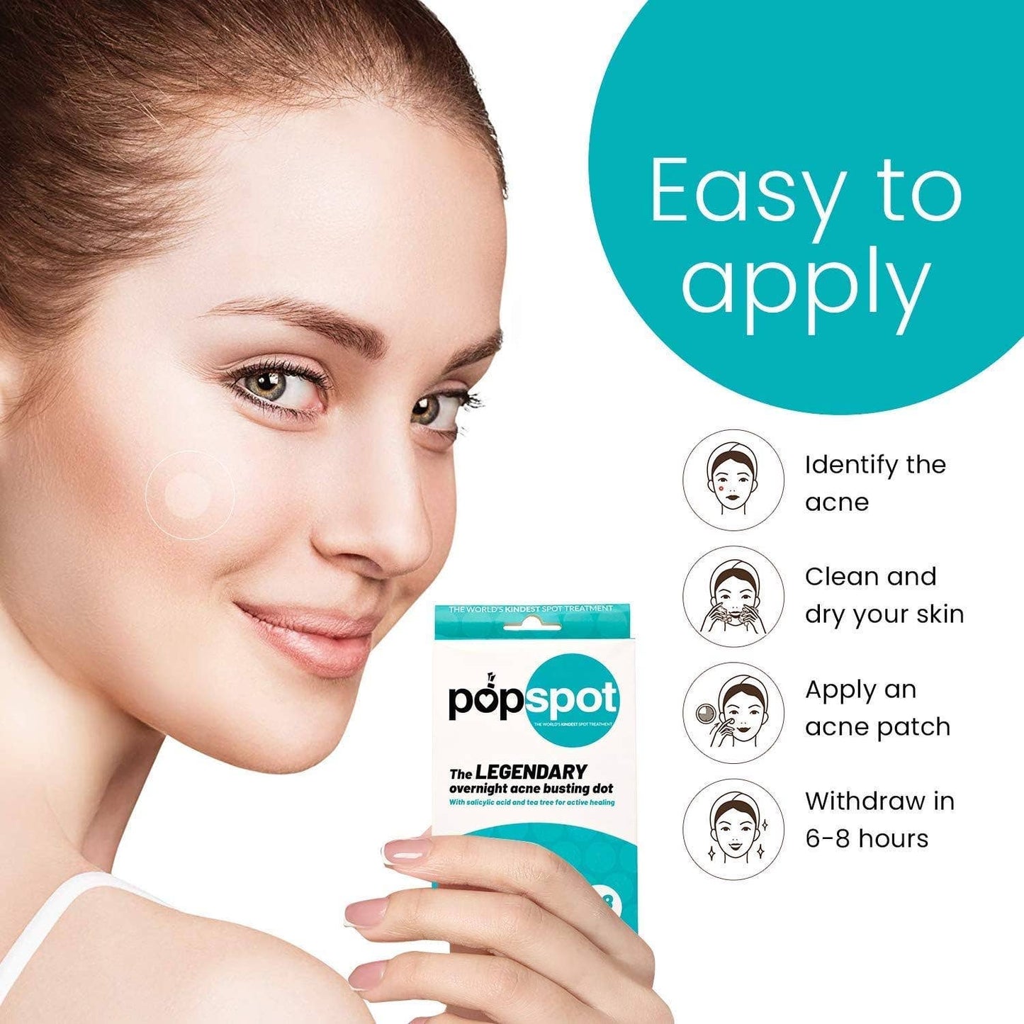 Popspot Spot Treatment Acne & Pimple Remover Dot (48 Pack)