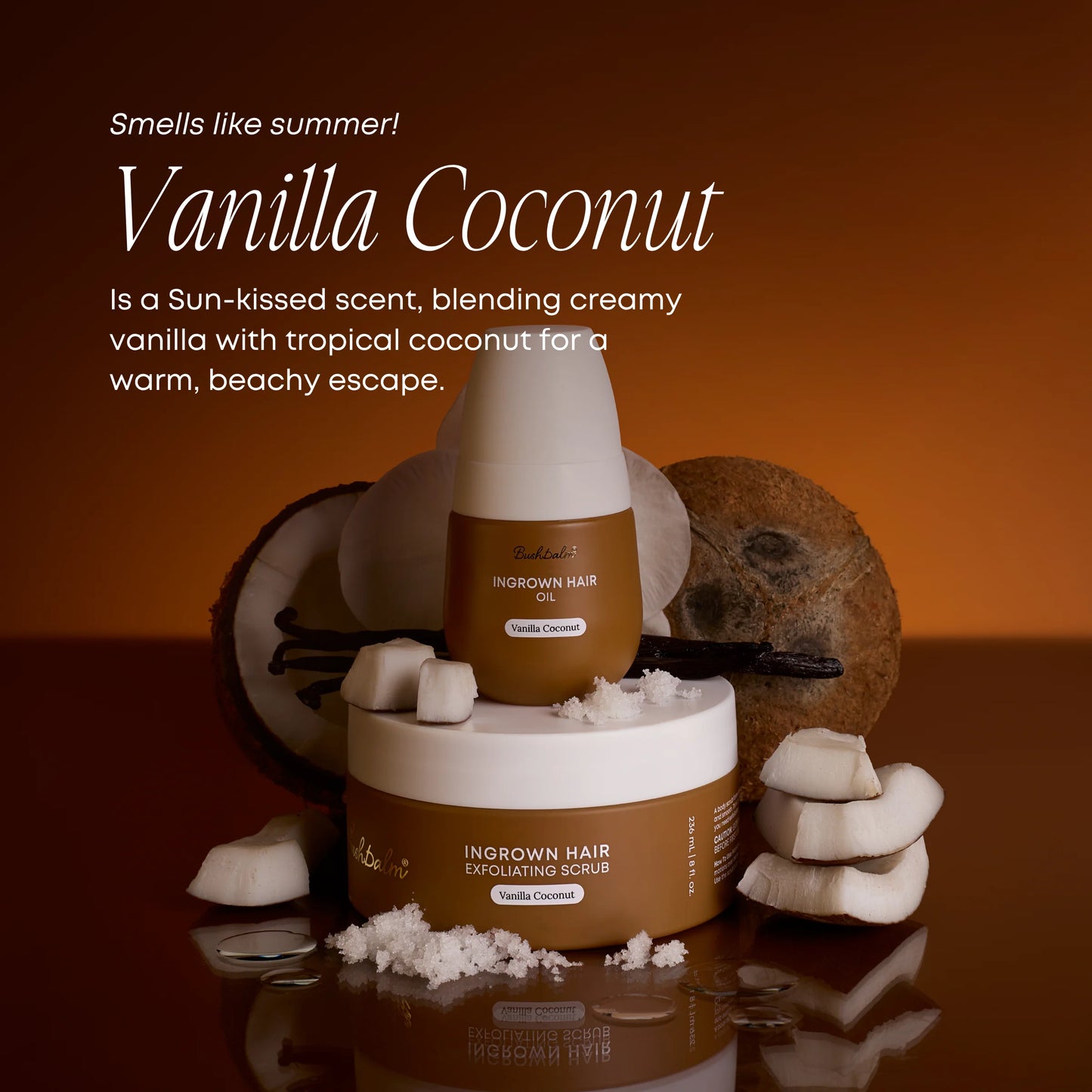 Vanilla Coconut Ingrown Hair Exfoliating Body Scrub