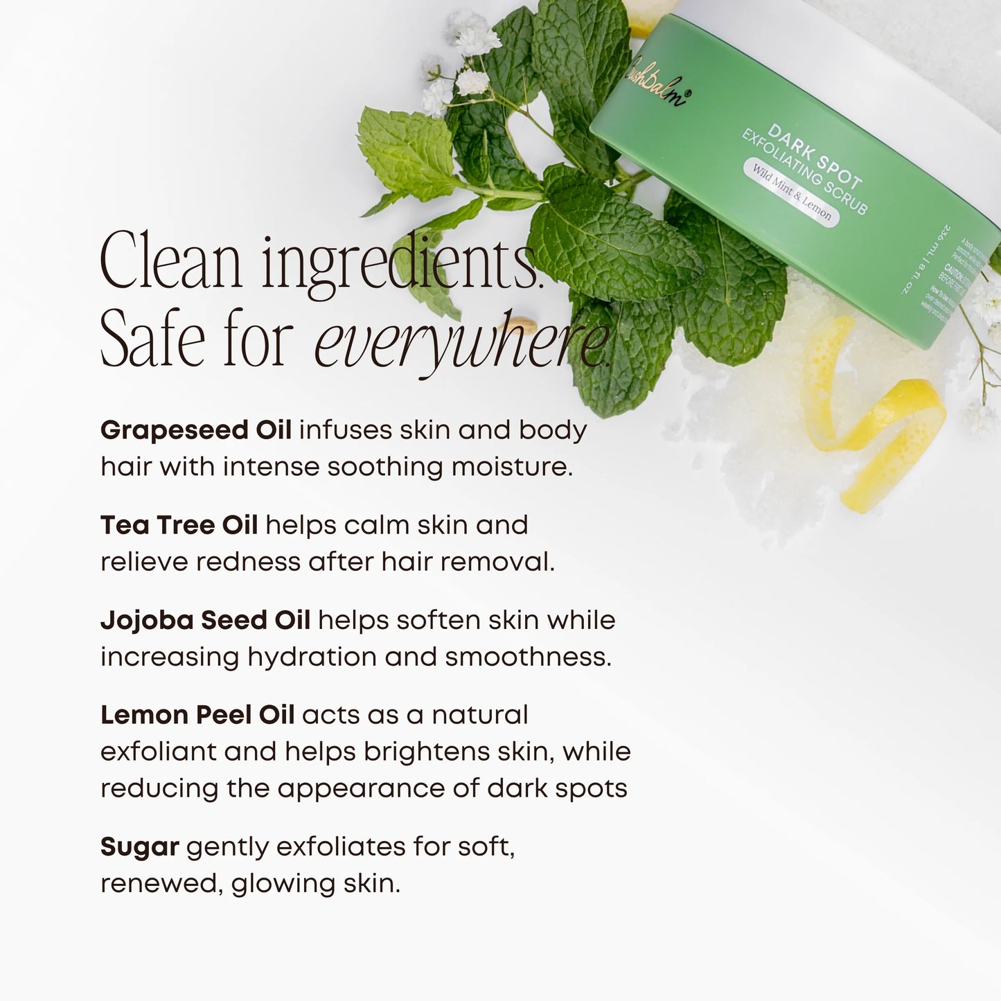 Dark Spot Exfoliating Scrub - Wild Mint & Lemon · 8 fl. oz