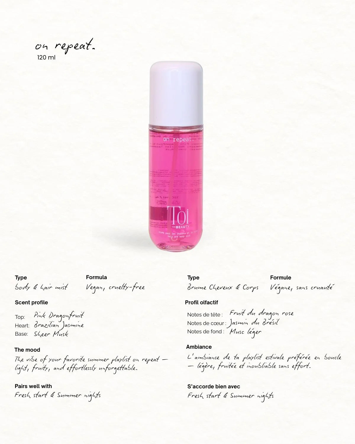 Hair and Body Spray Mist