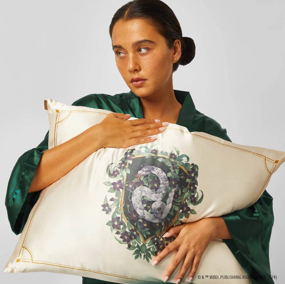 Harry Potter x Kitsch Satin Pillowcase King - Slytherin