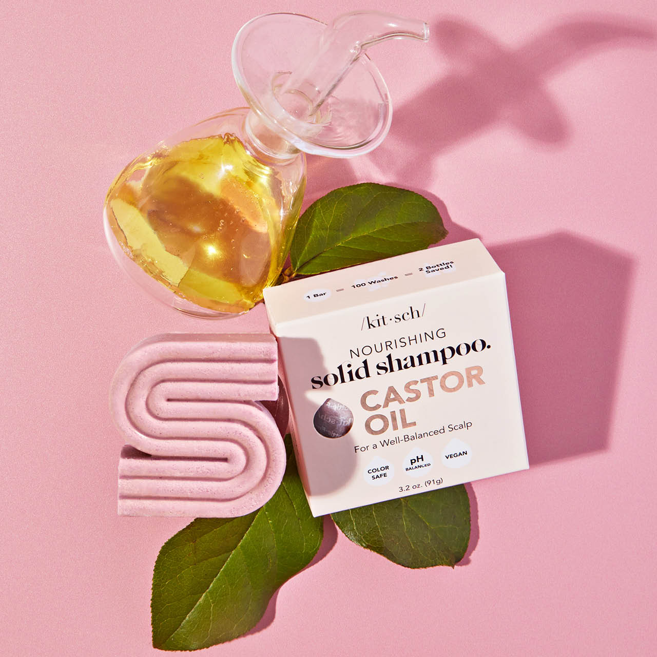 Terrafique Castor Oil Shampoo Bar For Hair Growth – Unisex, 3.5 Oz – Moisturizing & Nourishing