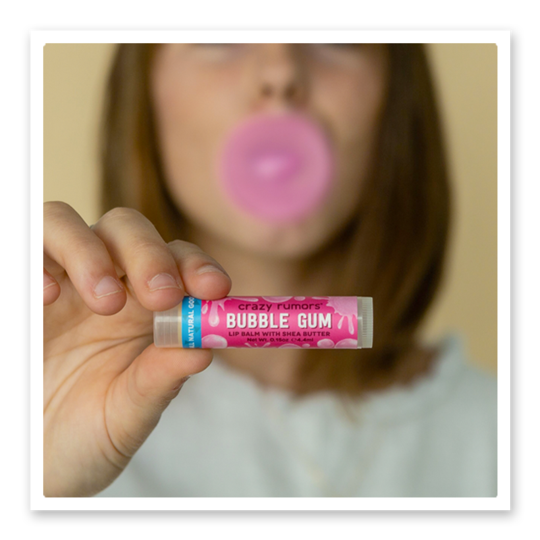 All Natural, Vegan Bubble Gum Lip Balm