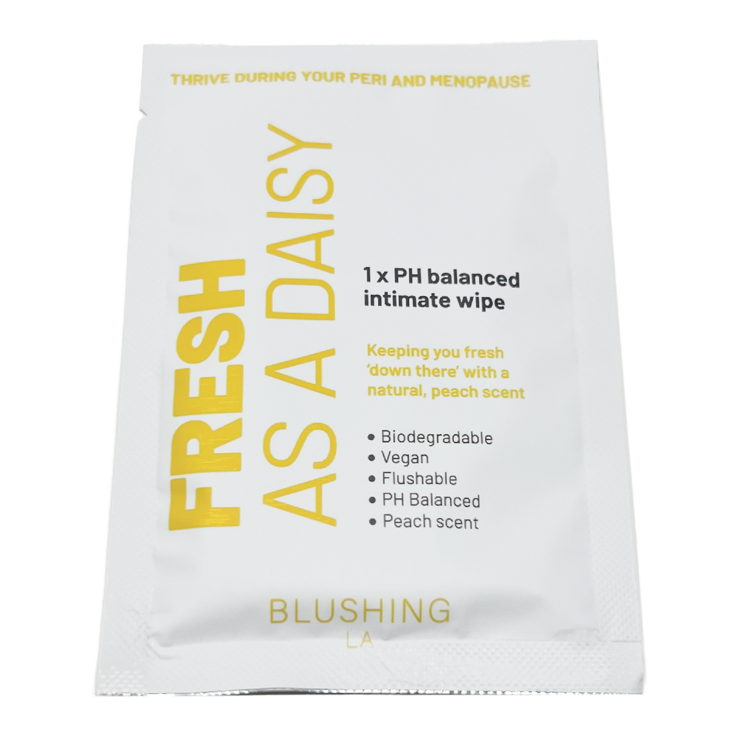 BLUSHING LA Fresh as a Daisy Menopause 10x PH Intimate Wipes