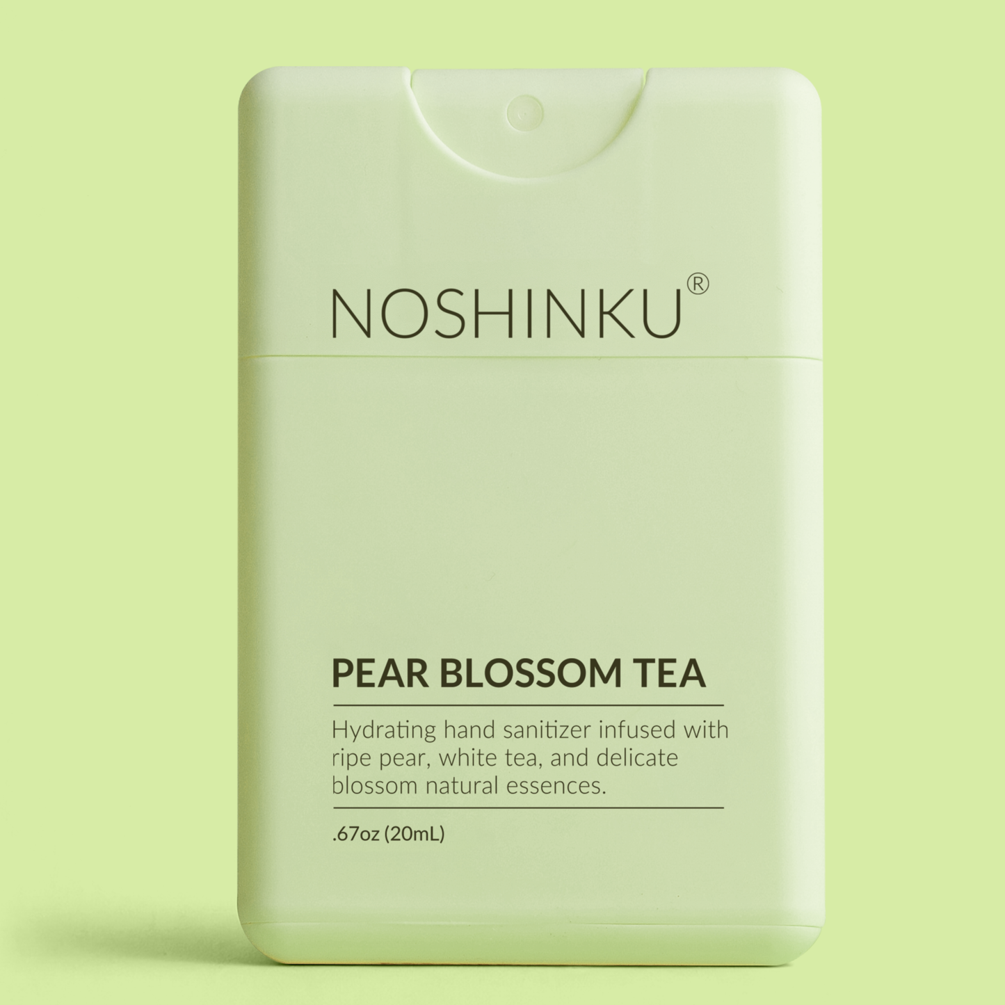 Refillable Pear Blossom Tea Hydrating Pocket Hand Sanitizer
