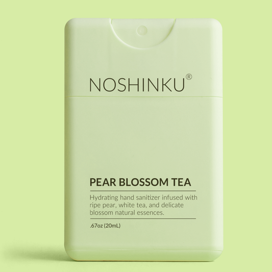 Refillable Pear Blossom Tea Hydrating Pocket Hand Sanitizer