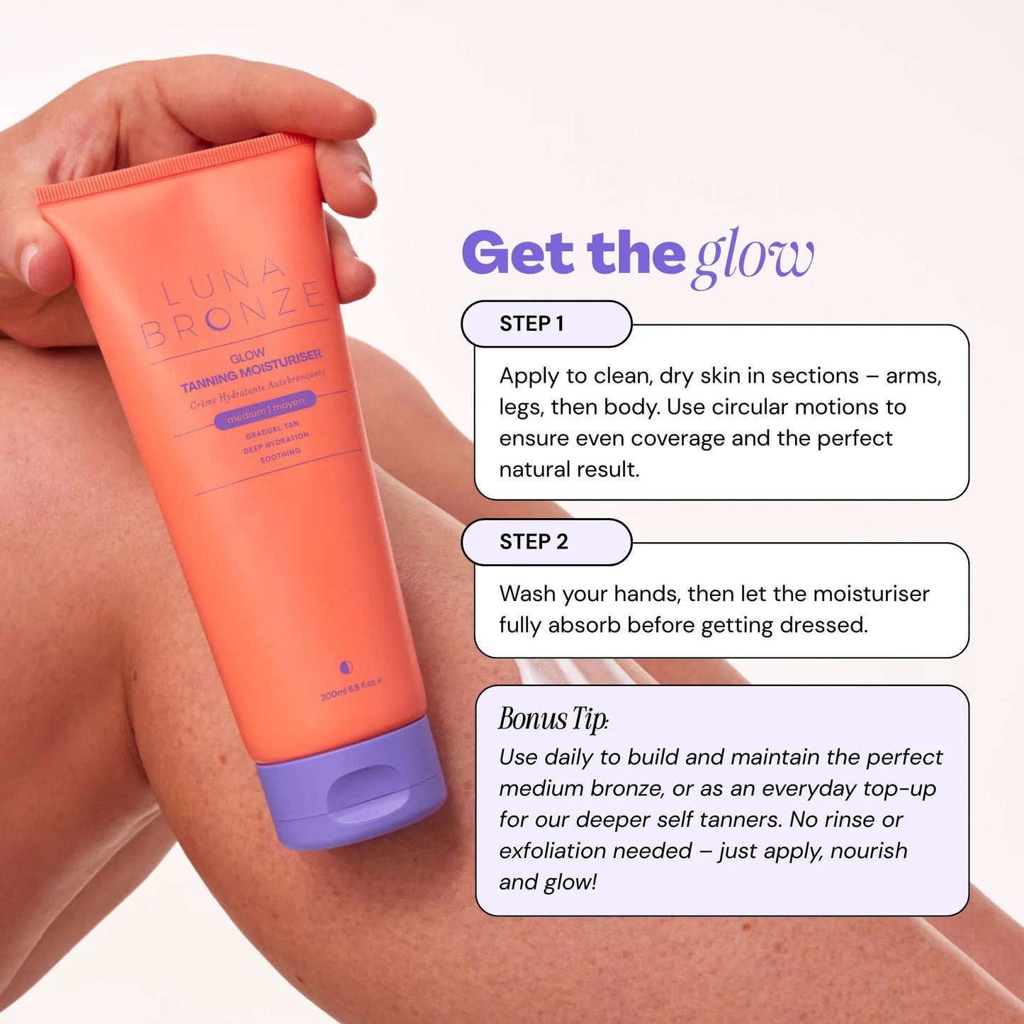 Glow Tanning Moisturiser, Medium