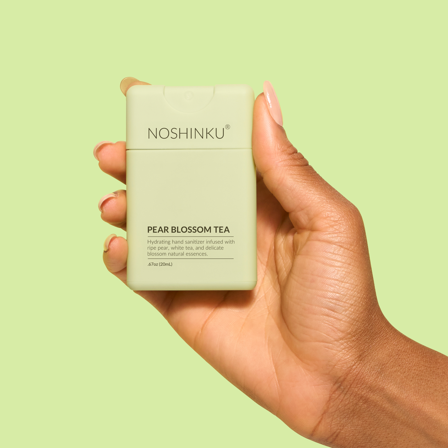 Refillable Pear Blossom Tea Hydrating Pocket Hand Sanitizer