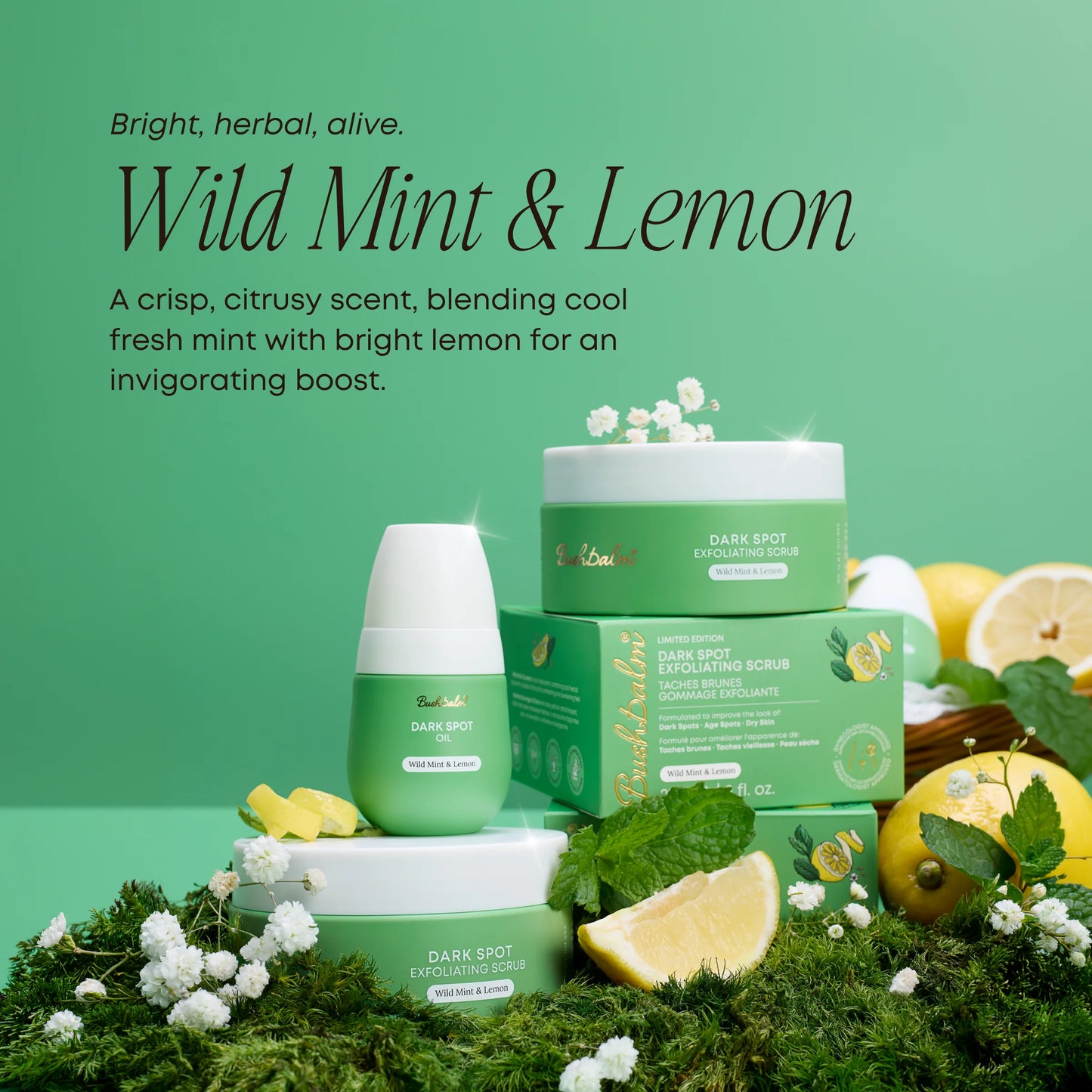 Dark Spot Exfoliating Scrub - Wild Mint & Lemon · 8 fl. oz