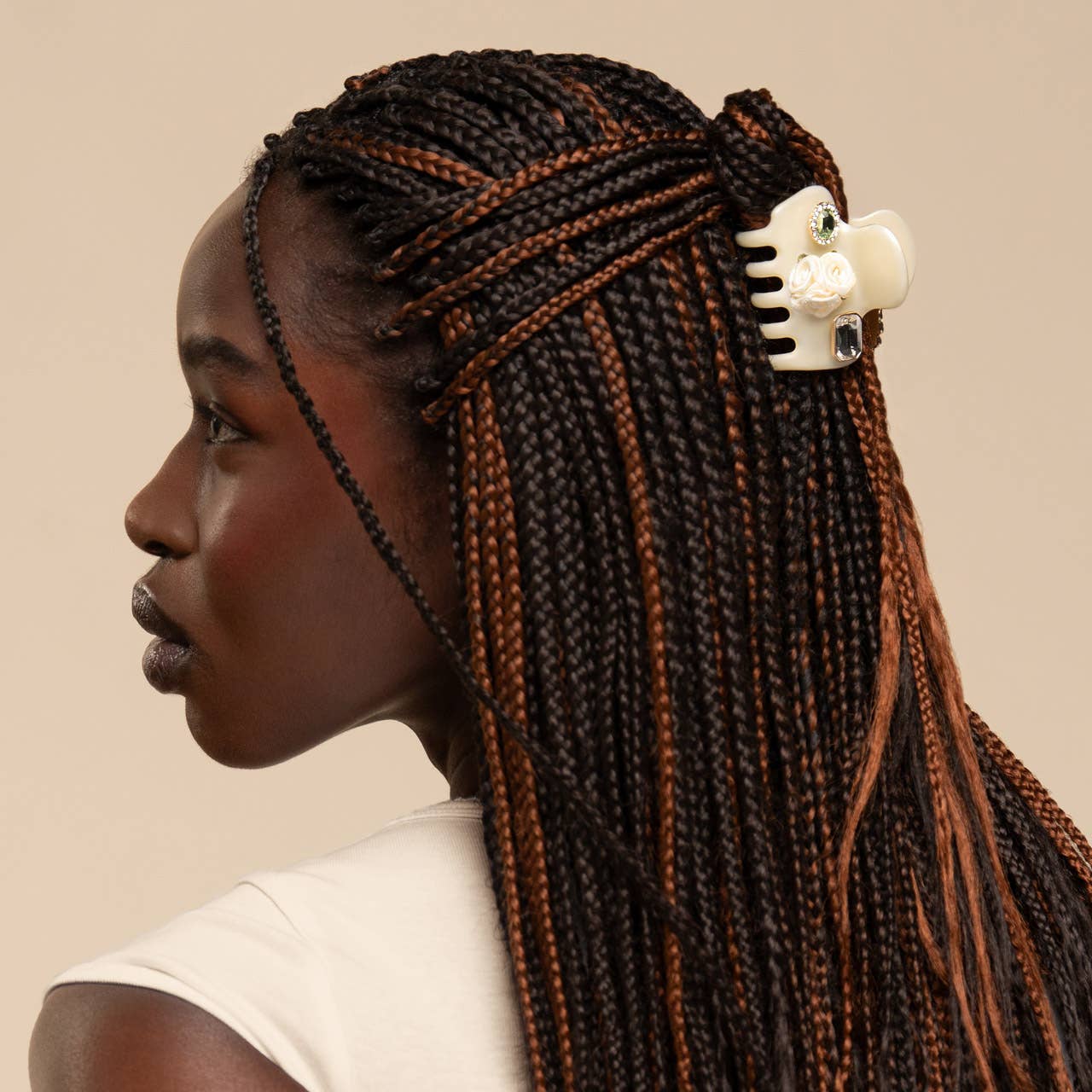 KitschPop™️ Cloud Clip 7pc Set Vintage - Pearlized Cream