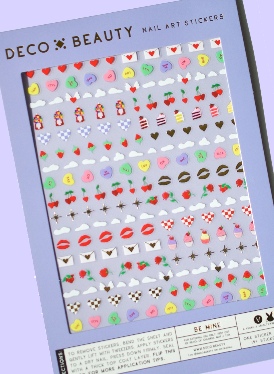 Nail Art Stickers - Be Mine (Valentine's Day)