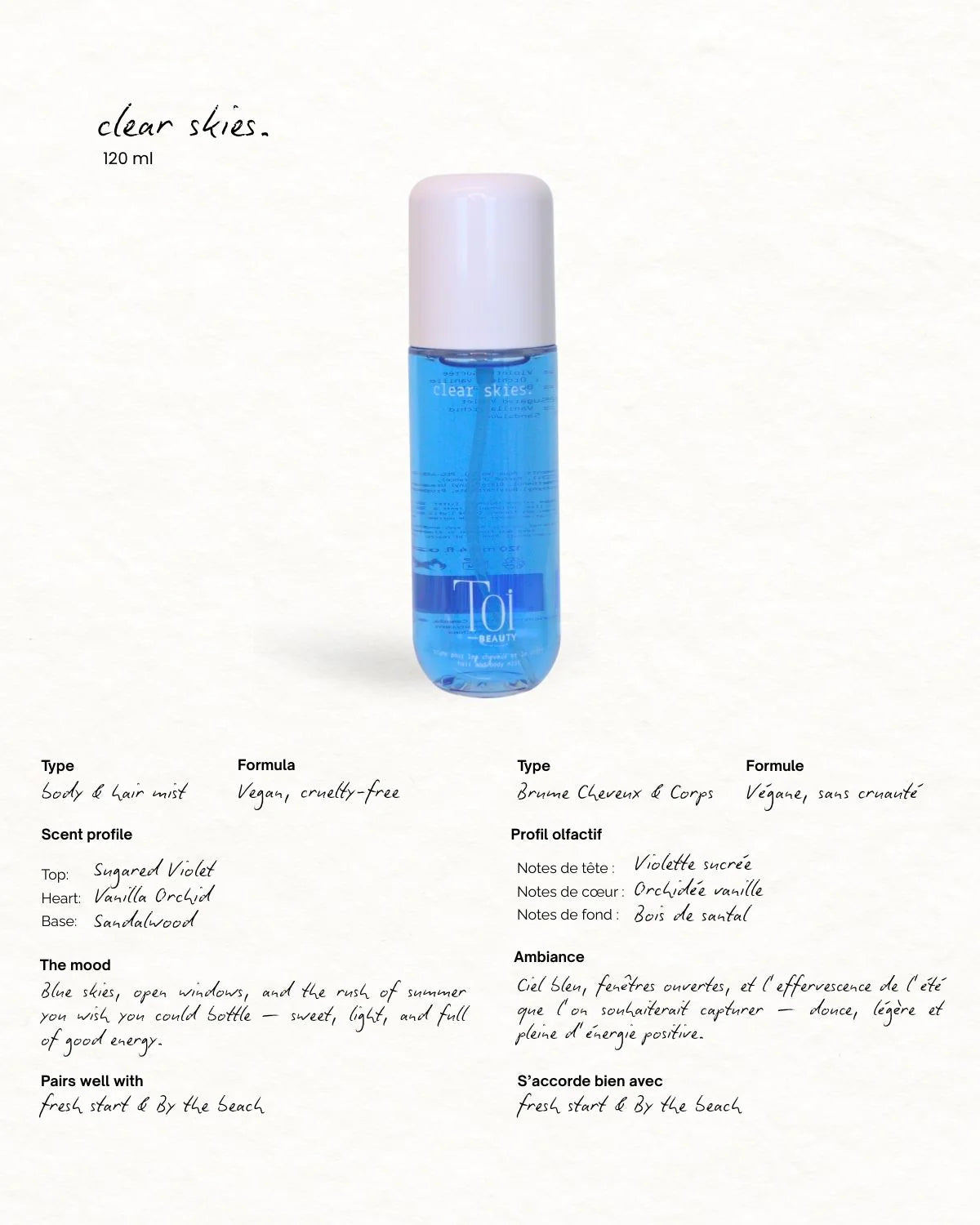 Hair and Body Spray Mist
