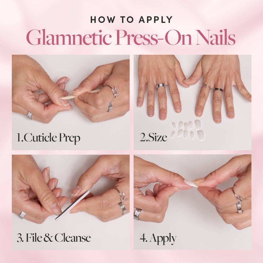 Pink Macaron Press-On Nails | Pink French Tip | Short Almond