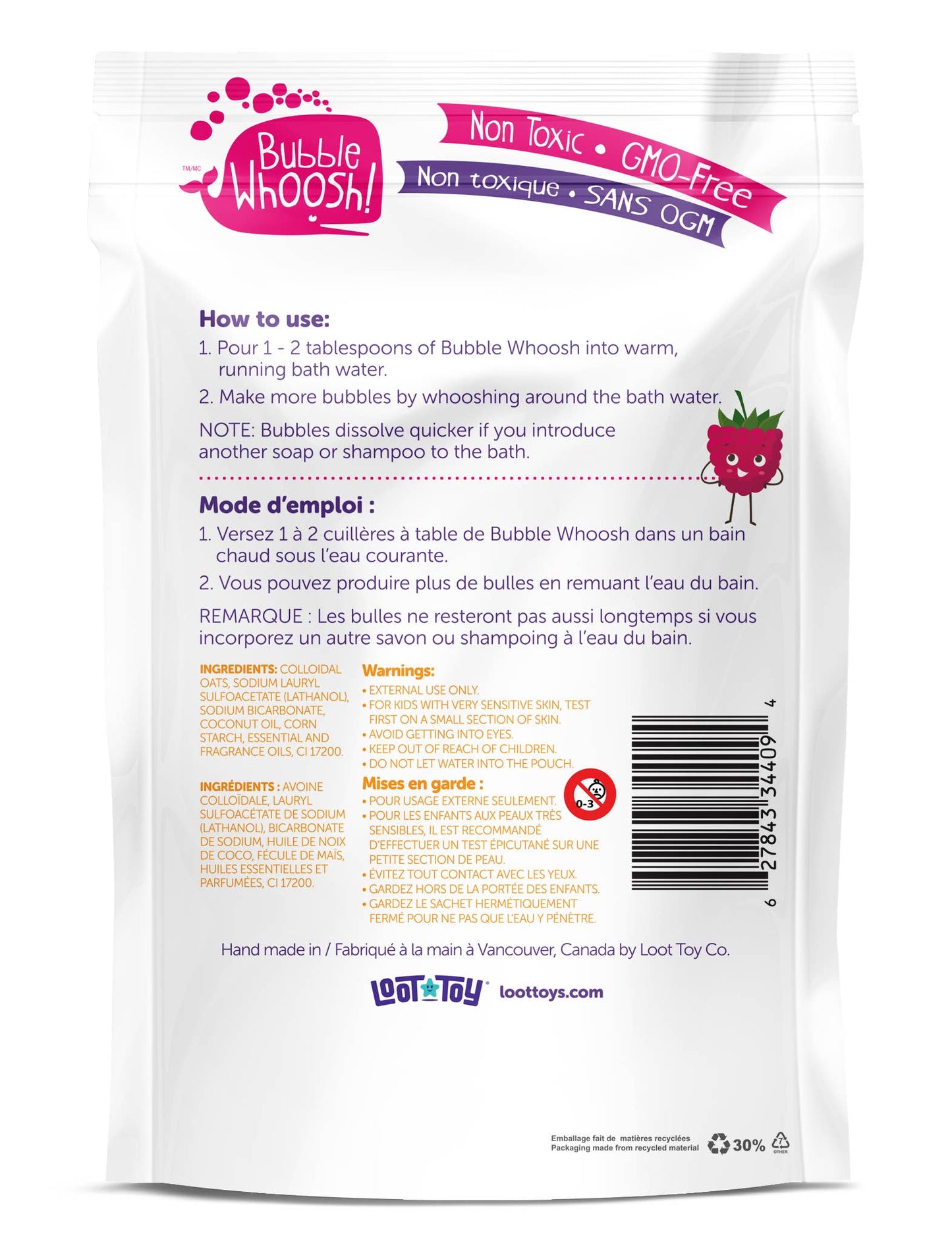 Bubble Whoosh Raspberry