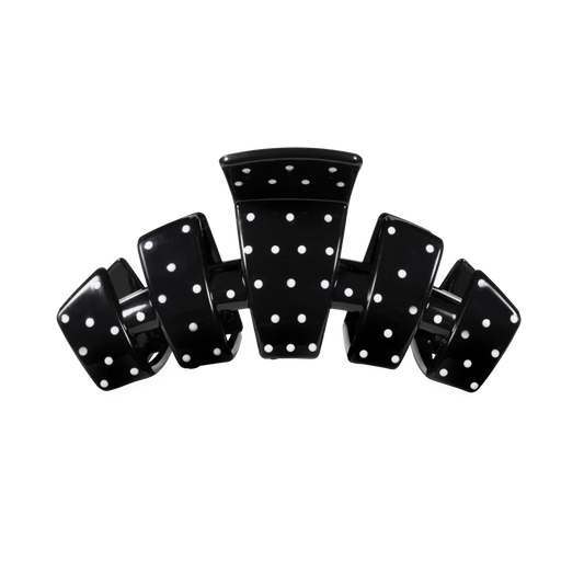 Classic Black Polka Dot Party Claw Clip (2 sizes)