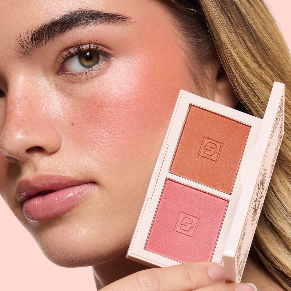 Sunburnt — brûlé (matte neutral earthy rose) & bisou (matte neutral deep rose)