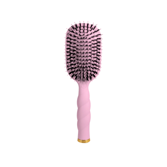 Boar Bristle Hair Brush - Bubblegum Pink