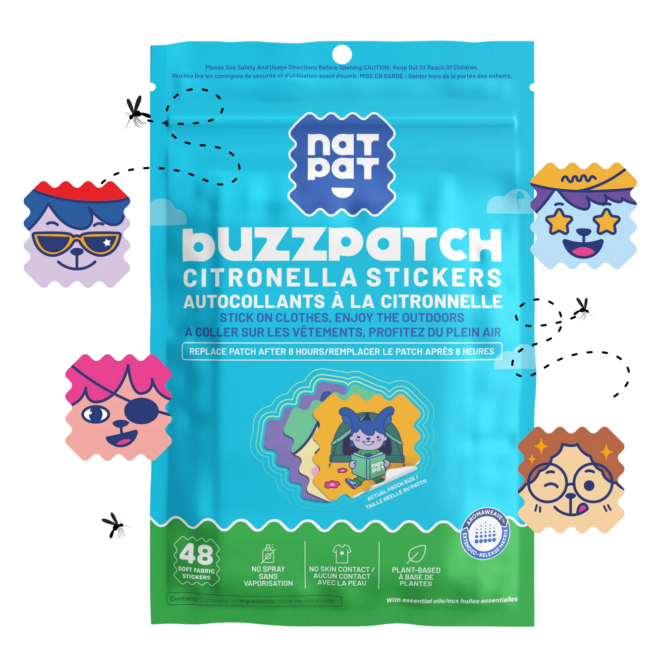 Natural Mosquito Repellent Patches for Kids