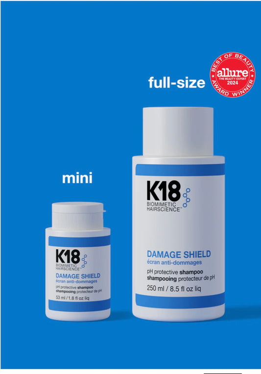 K18 Mini Damage Shield pH protective shampoo