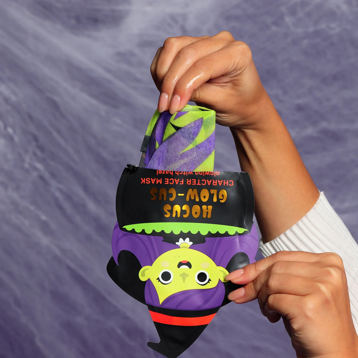 Hocus Glow-cus Glowing Witch Halloween Face Mask