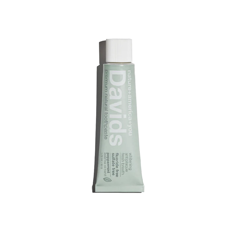 Davids travel size premium toothpaste / peppermint