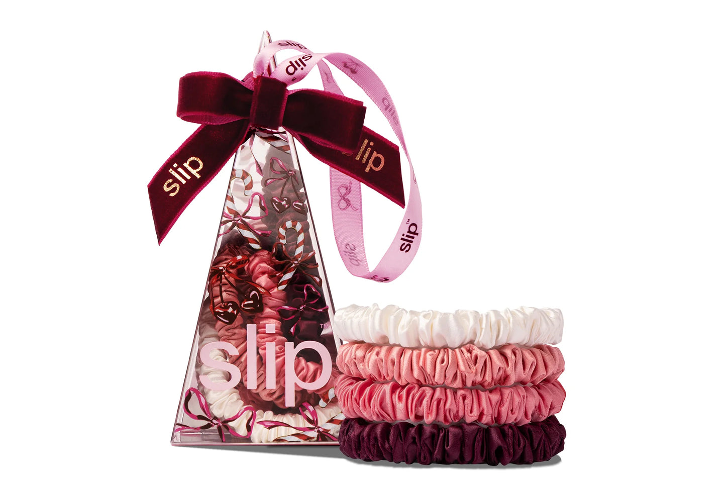Candy Cane Scrunchie Ornament
