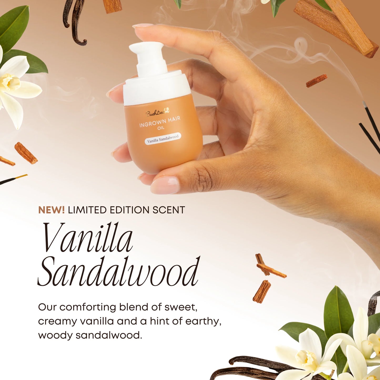 Vanilla Sandalwood Ingrown Hair + Pre-Post Wax Oil