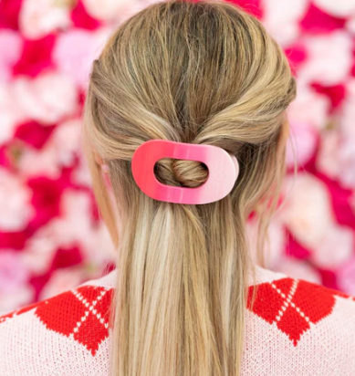 Kiss & Tell Small Flat Round Hair Clip