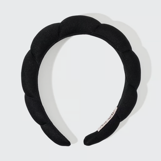 Recycled Fabric Cloud Headband 1pc - Black