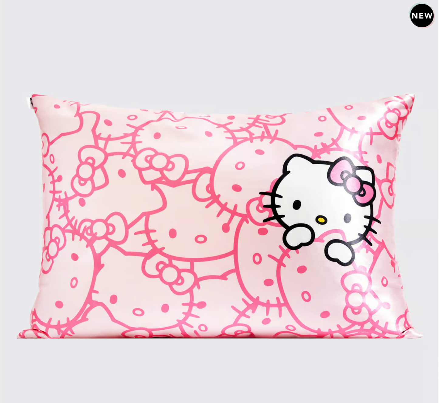 Hello Kitty x Kitsch Satin Pillowcase - Pink Hello Kitty Faces