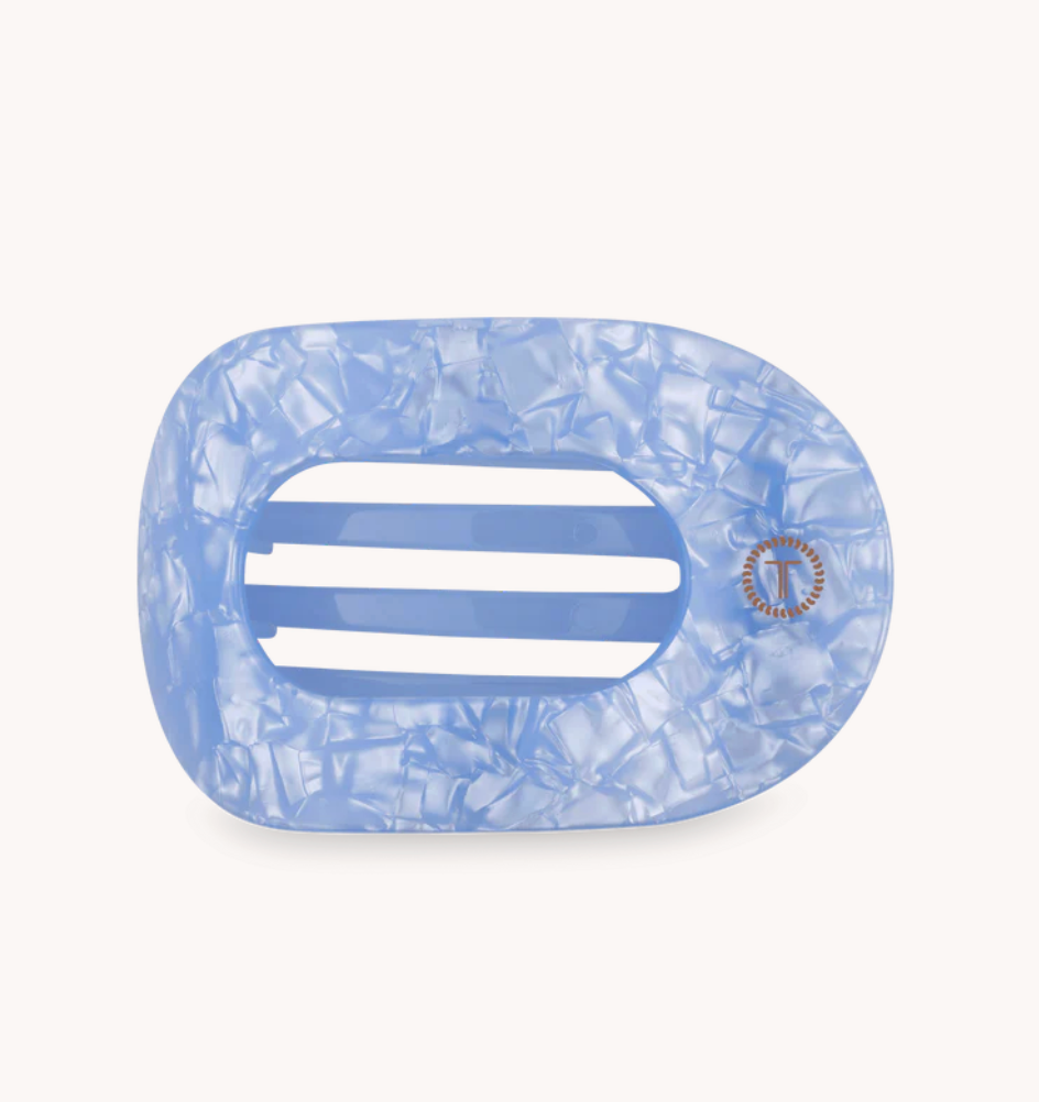 Blue Lagoon Flat Round Hair Clip