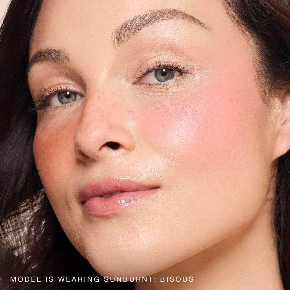 Sunburnt — brûlé (matte neutral earthy rose) & bisou (matte neutral deep rose)