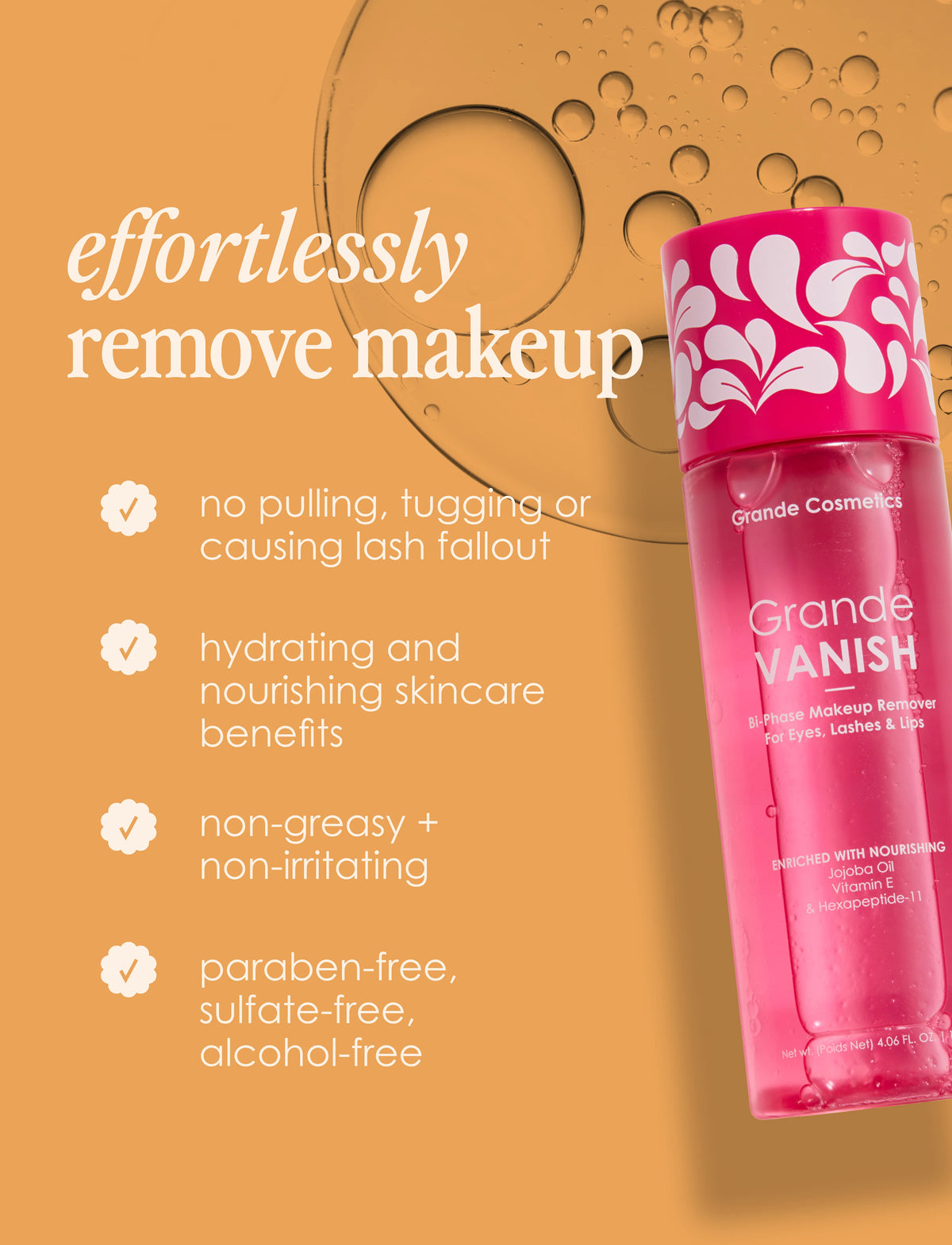 GrandeVANISH Bi-Phase Makeup Remover