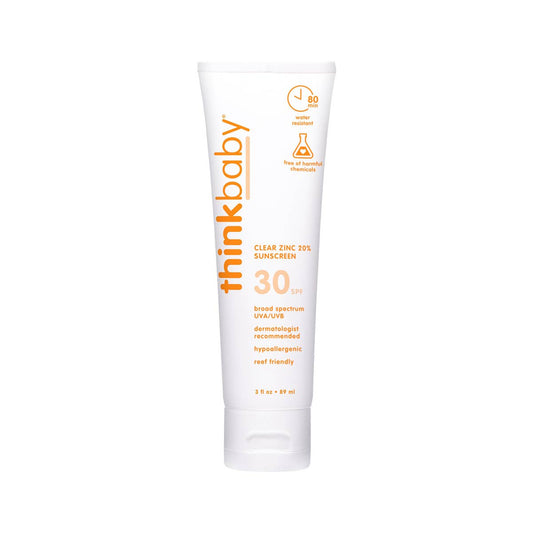 Think Baby SPF 30 Clear Zinc Sunscreen 3 oz, EWG #1