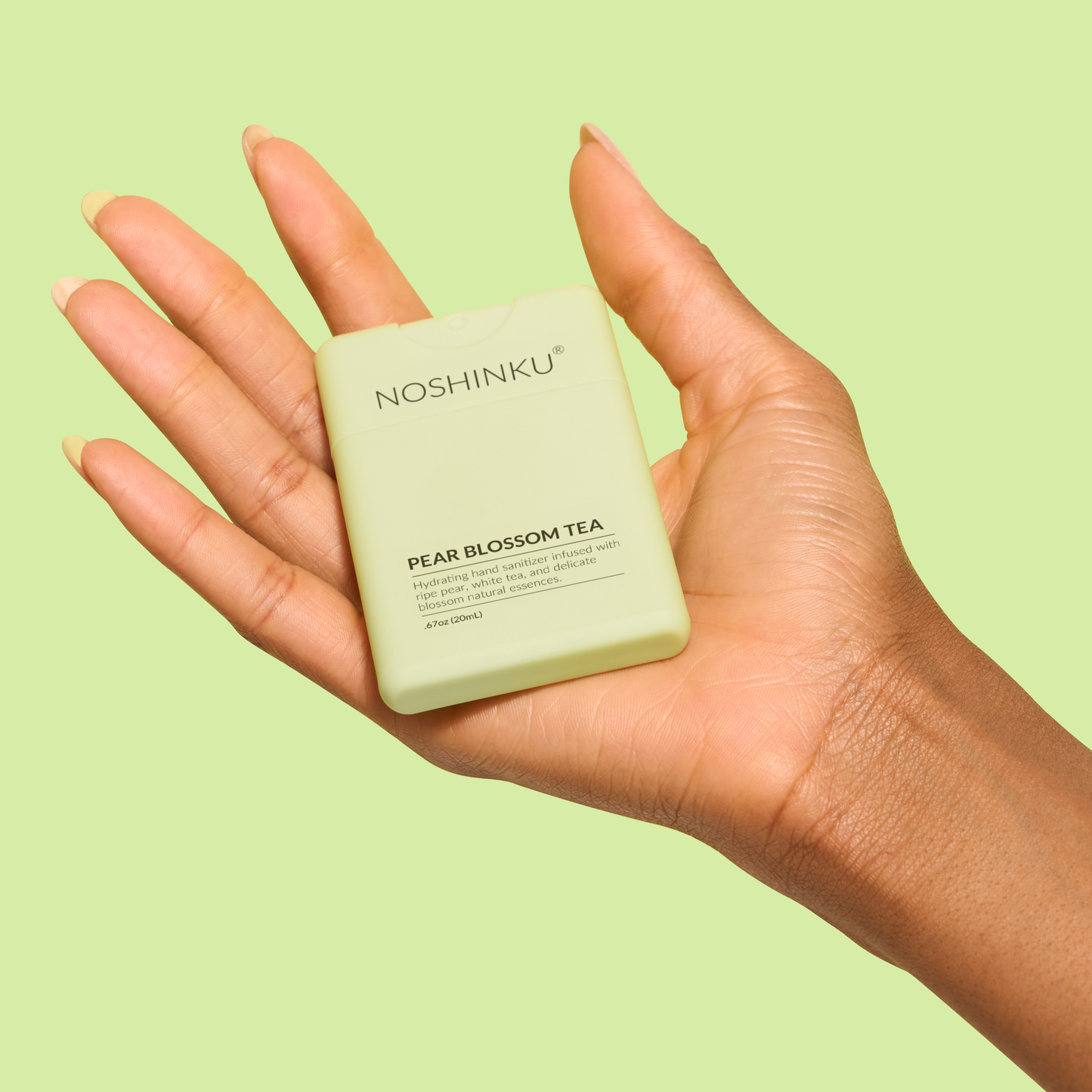 Refillable Pear Blossom Tea Hydrating Pocket Hand Sanitizer