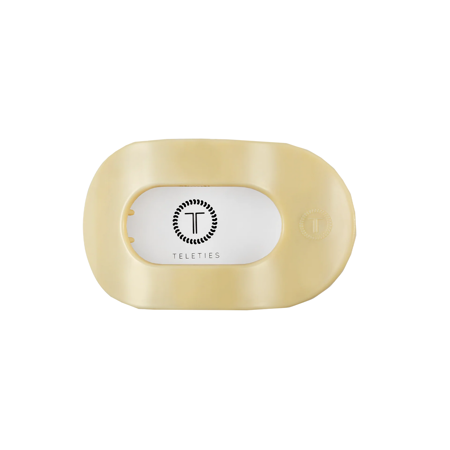 Butter Yellow Flat Round Hair Clip (3 Sizes)