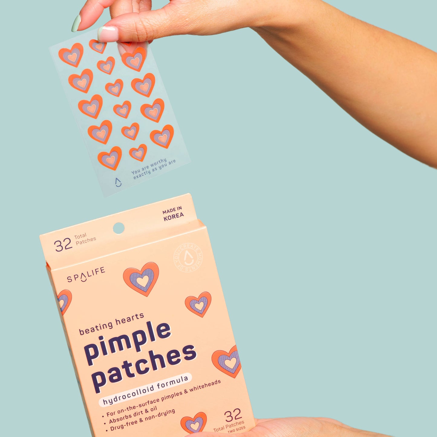 Valentines' Day Beating Hearts Hydrocolloid Pimple Patches