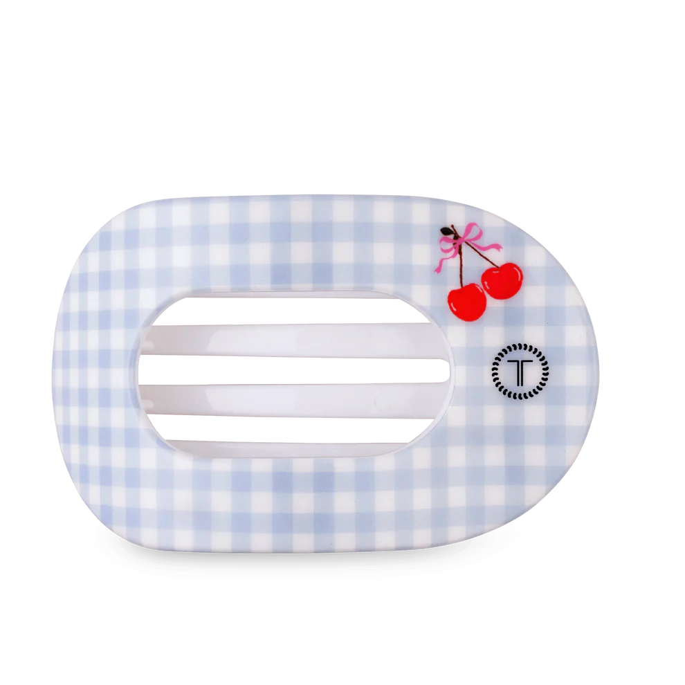 Basket of Cherries Large Flat Round Hair Clip