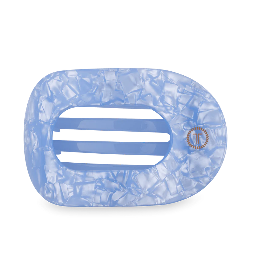 Blue Lagoon Flat Round Hair Clip