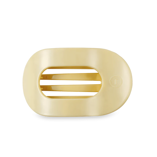 Butter Yellow Flat Round Hair Clip (3 Sizes)