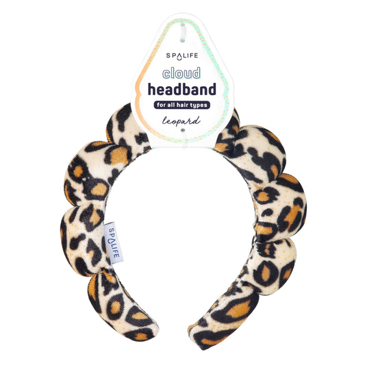 Bubble Headband Leopard Print