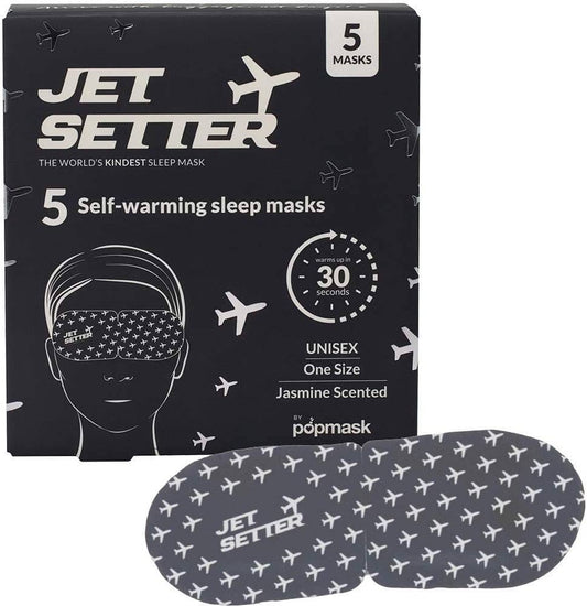 Jet Setter Jasmine Scented Self-warming Sleep Masks (5 Pack)