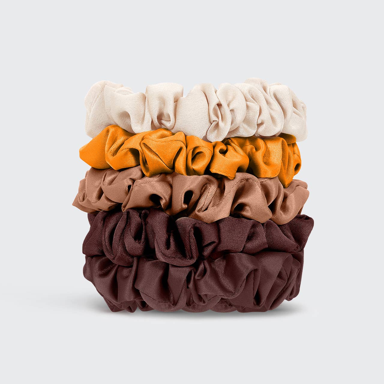 Satin Petite Scrunchies 5pc Set- Sedona