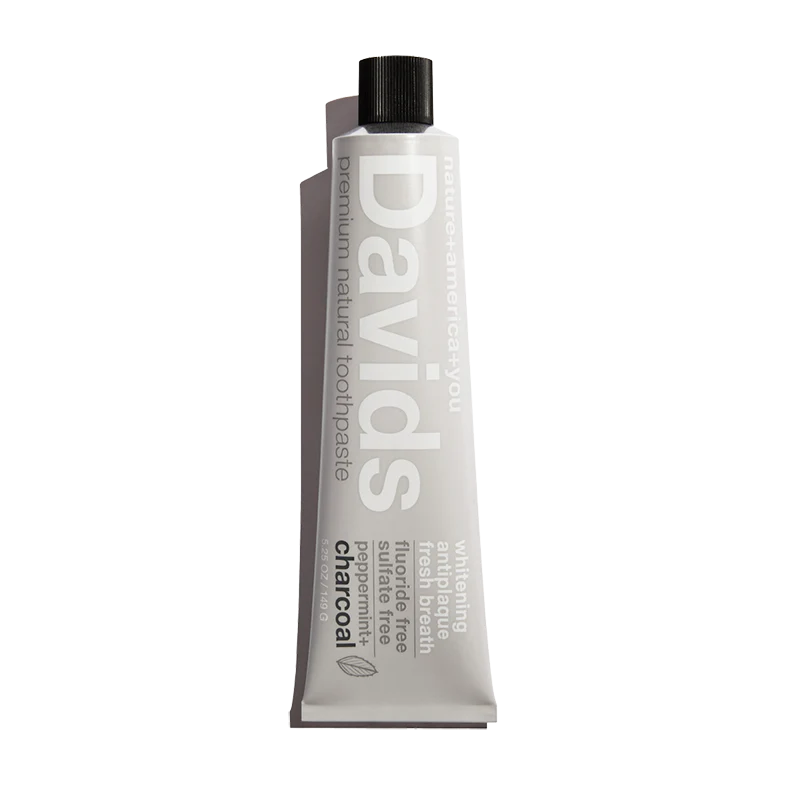 Davids premium toothpaste / charcoal+peppermint