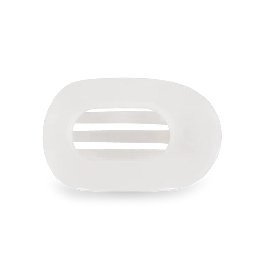 Coconut White Flat Round Clip (3 sizes)