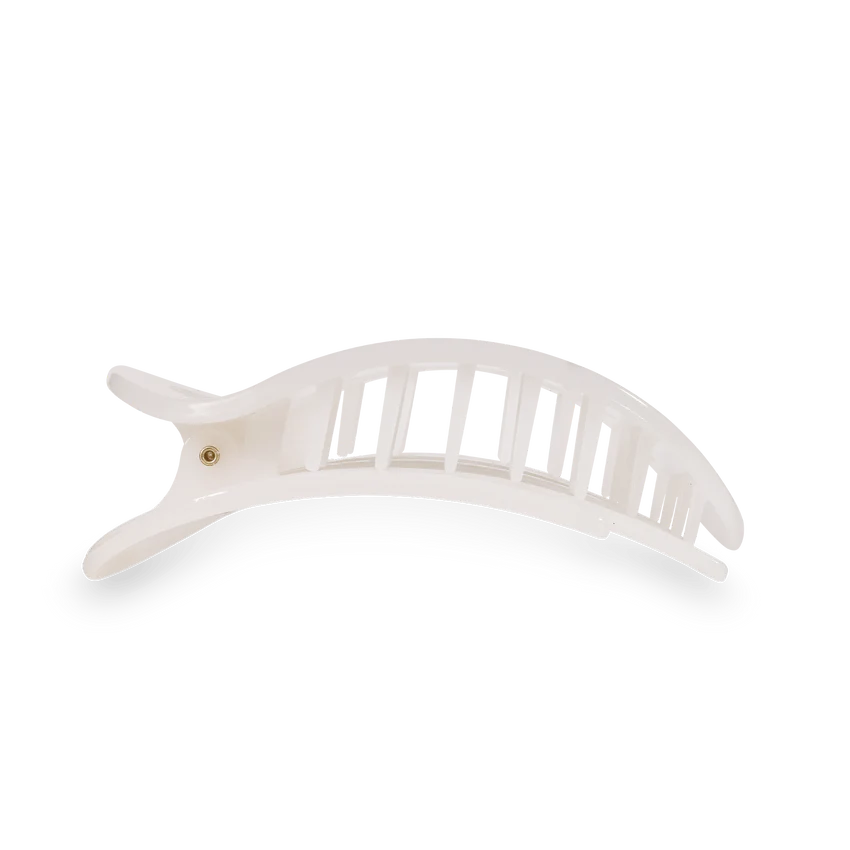 Coconut White Flat Round Clip (3 sizes)