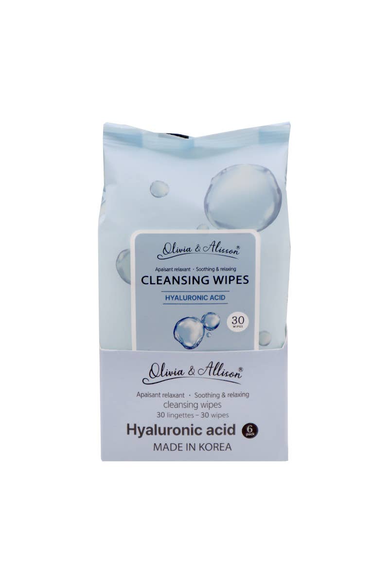 Soothing Hyaluronic Acid Makeup Wipes (30 Sheets)