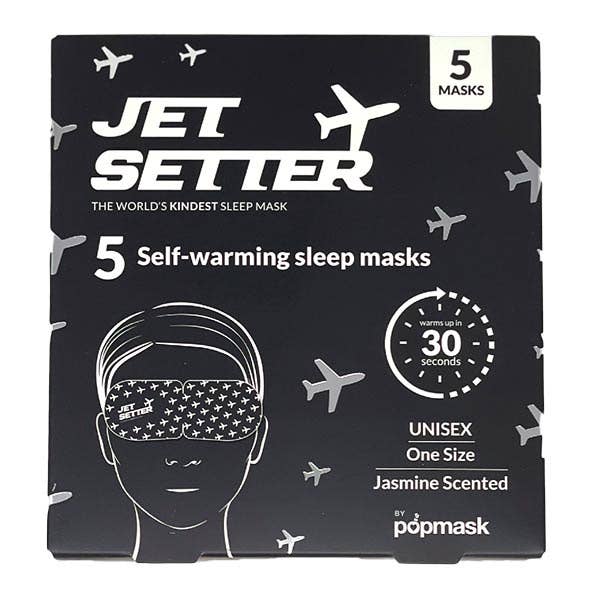 Jet Setter Jasmine Scented Self-warming Sleep Masks (5 Pack)